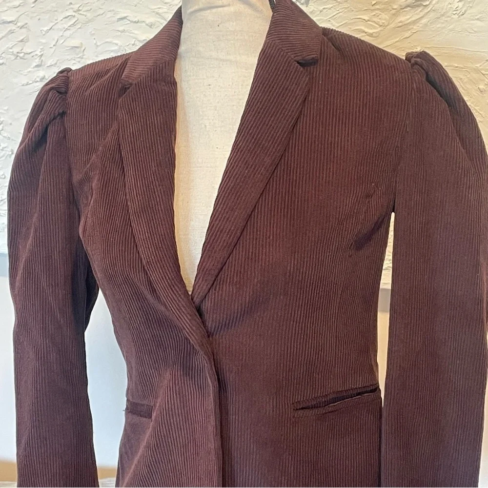 Blank NYC Women's Brown Corduroy Blazer Jacket Size XS $128